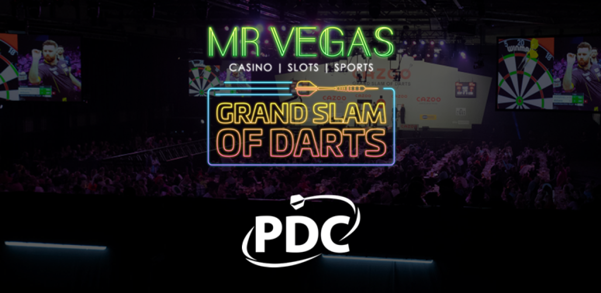 Mr Vegas title sponsor Grand Slam of Darts & Nordic Darts